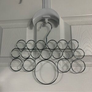 Silver Metal Scarf Hanger 18 holes